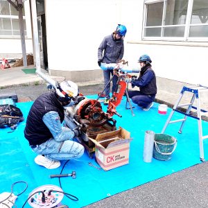 糸島の消火配管改修工事